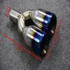 Stainless Exhaust tip / burnt blue tip /dual outlet tail tip