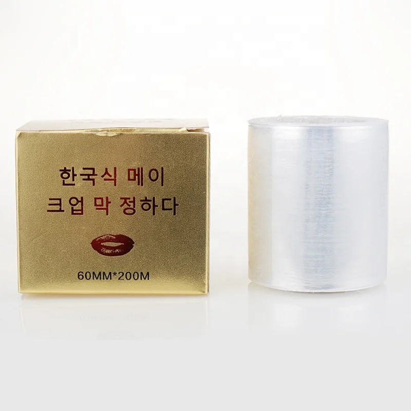 Big Clear Brow Permanent Makeup Barrier Film PE Cling Wrap Disposable Cosmetic Tattoo Microblading Lip Film Slide Cutter