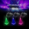 Party Favor Event Party Item Type Heart LED Flashing Necklace Christmas Holiday Party Lights LED Christmas Light Necklace
