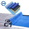 rectangular padding pool with stainless steel swimming solar guard pool cover parts stone and roller isotherm
