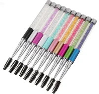 

Wholesale Popular Makeup Diamond 10 Color Beautiful Eyelash Extension Crystal Mascara Brush