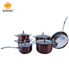 12pcs pot set cookware with lid non stick stainless steel cookware set