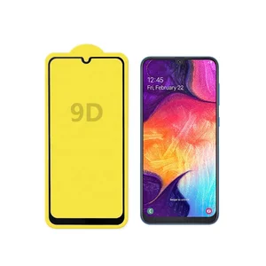 5D 9D Curved Edge Full Glue Full Cover Tempered Glass For Samsung Galaxy A50