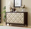Convenience Concepts Gold Coast Vineyard 4 Drawer Mirrored Cabinet VP-m4001#