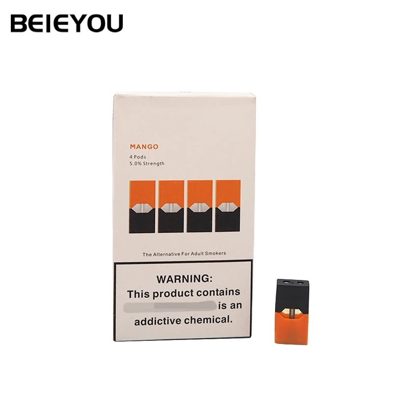 

Beieyou Juuls Square Disposable Electronic Cigarette Plastic Disposable Mango Vape Cartridge, N/a