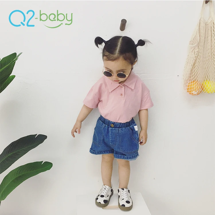
Q2-baby New Promotional Infant Summer Clothes Blank Short Sleeve Baby T-Shirts 