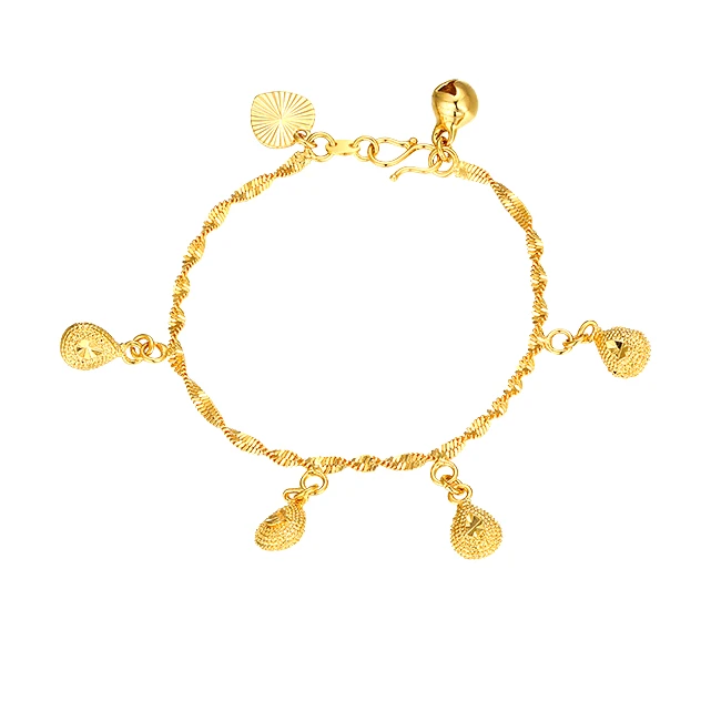

B70129003 xuping alloy bracelet charms, 24k color charms bracelet making