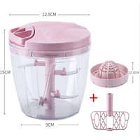 

Manual Food Chopper Processor for Onion Garlic Lettuce Tomato, Hand Pulled Vegetable Cutter Mincer Slicer for Easy Preparation