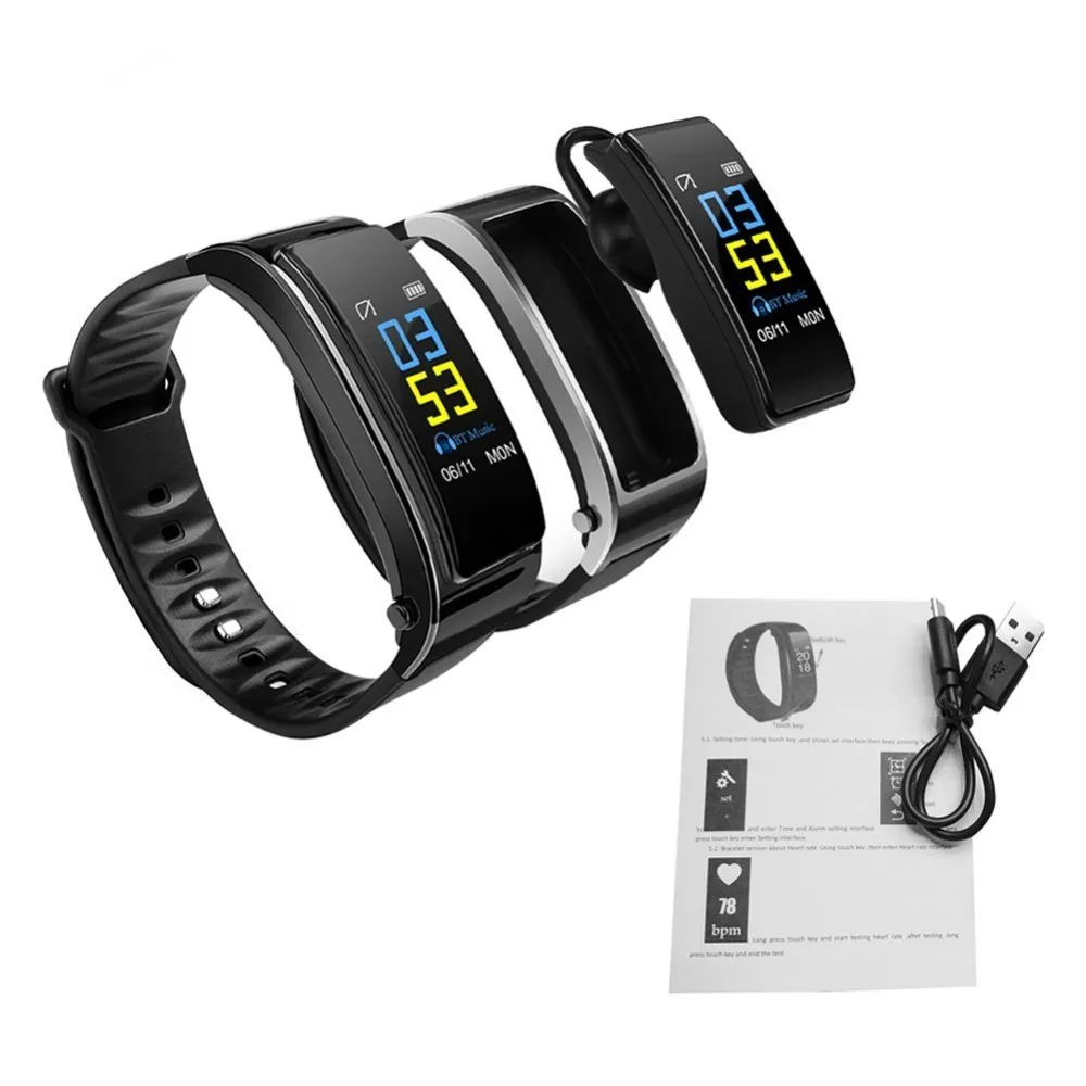 Y3 Plus Color Headset Talk Smart Band Bracelet Heart Rate Monitor Sports Smart Watch