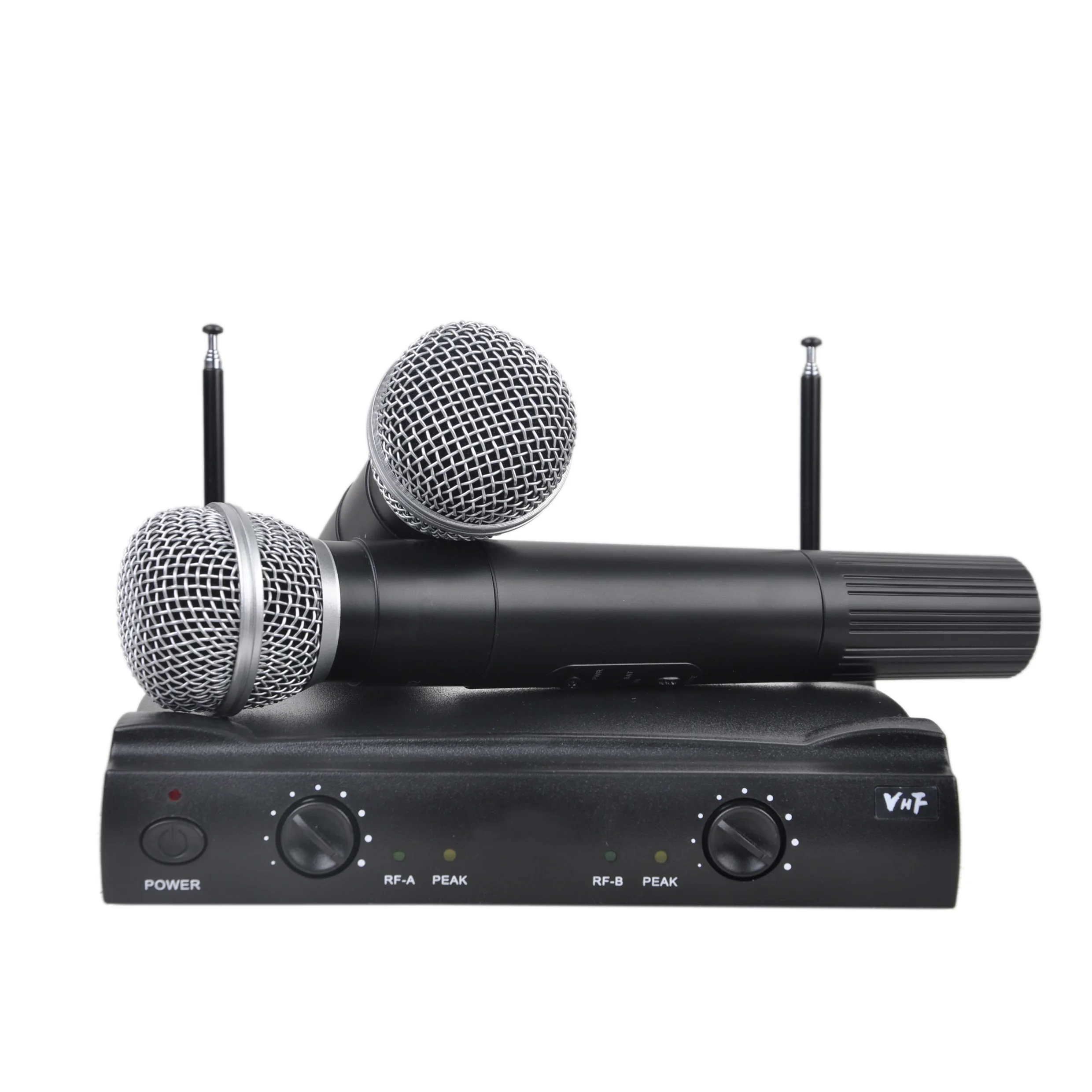 

Accuracy Pro Audio MA-V338 Professional VHF Wireless Karaoke Microphone For Recording And Singing, Black