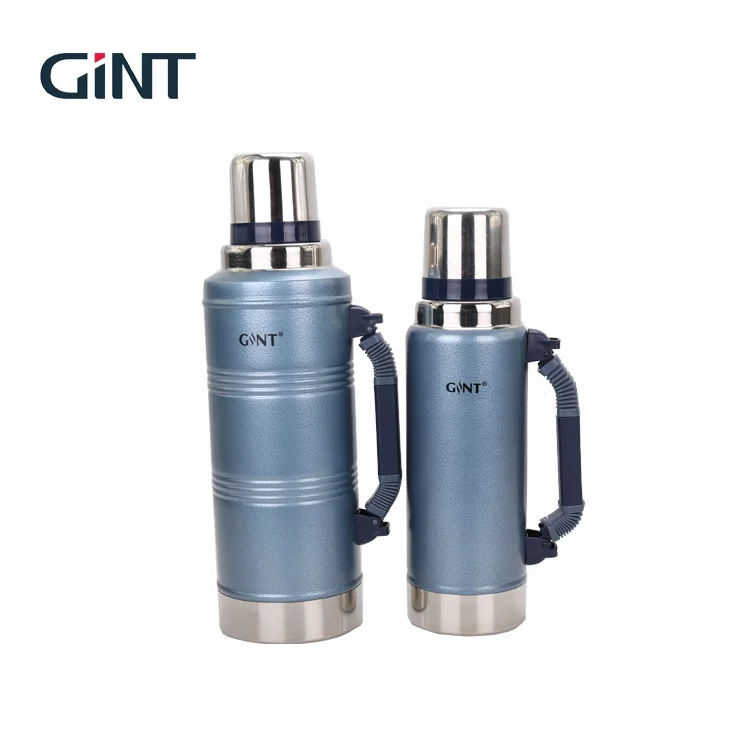 

GINT 2021 1.25L camping stainless steel vacuum flask Double Wall with lid for outdoor, Customized