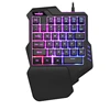 Gaming Keyboard USB Wired Single Keyboard Ultra-Slim Rainbow Light Backlit Keyboard For Computer