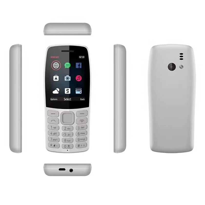 

new model 2.4inch color display unlocked cell phone dual sim quad band GSM Cellular 210 model, Black;white;light blue;dark blue;red