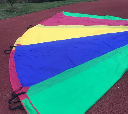 

Rainbow Kids Play Parachute ,indoor games kids play- DIA.1METER,3.5M,5M