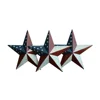 Country Retro Gifts Set of 3 American Flag Metal Barn Star Wall/Door Decor