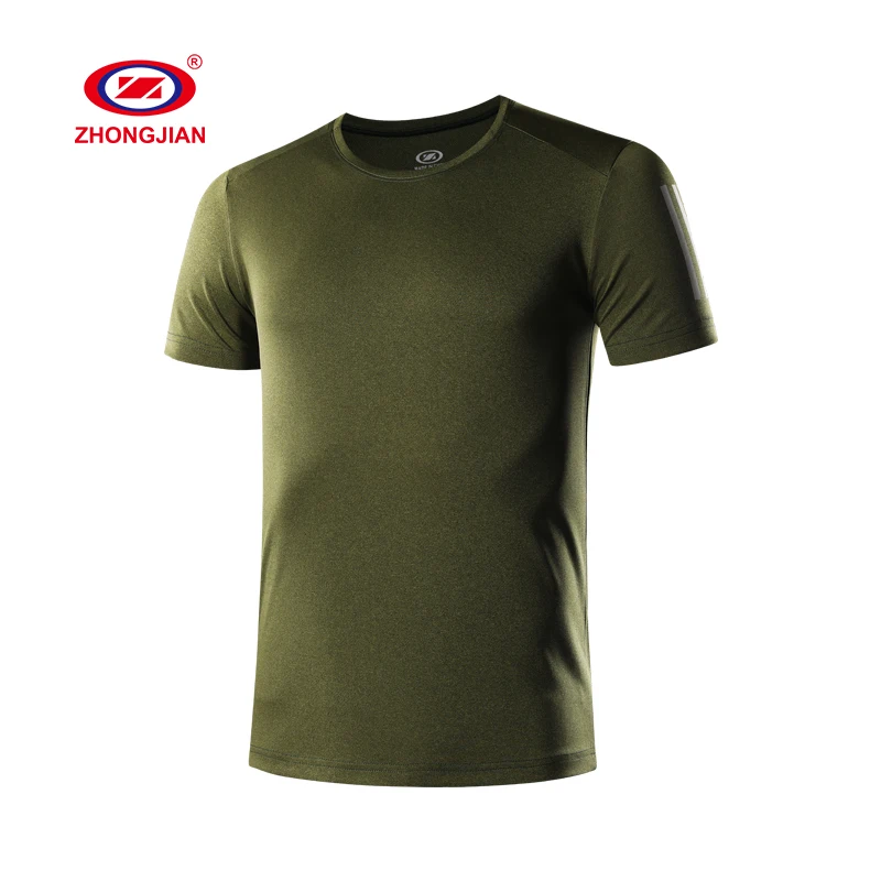 

Factory Custom Logo Print Solid Short Sleeves Comfortable Summer Casual Sports Gym Men T-Shirt, Blue,gray,green,orange,light blue,army green
