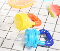 

Papa Care Baby Silicone Holder Teether Pacifier Clip with Plastic Clamp Fruit Feeding Nipple for Babys