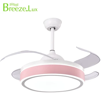 Hot Selling Lovely Pink Cute Style Bed Room Bladeless Led Ceiling