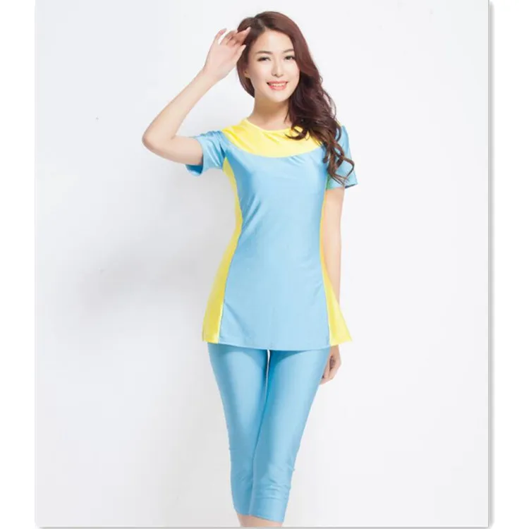 

Manufacturers of short - sleeved waisted Muslim women's swimwear, Picture