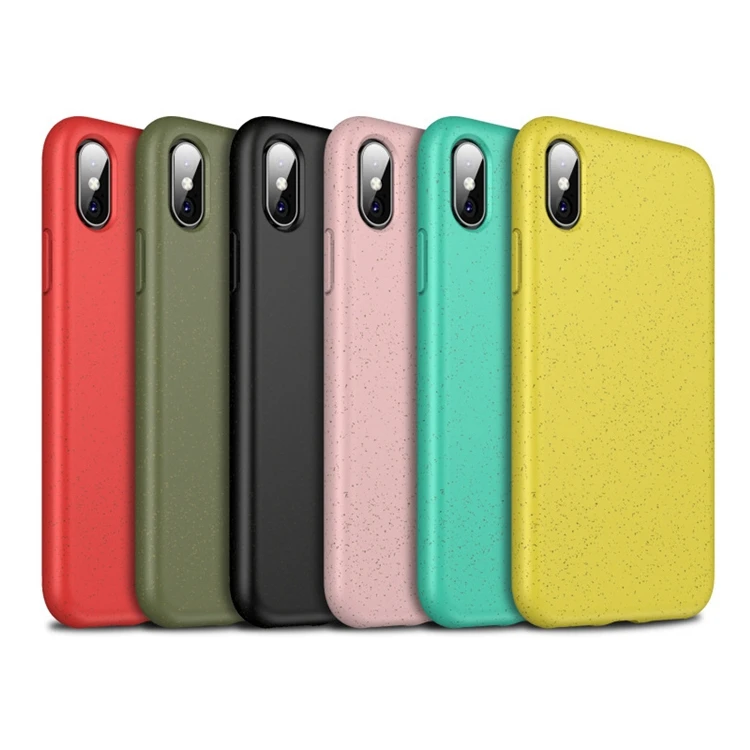 

candy color biodegradable silicone cell mobile phone case cover for iphone x xs max, Black,pink,red,yellow,army green,mint