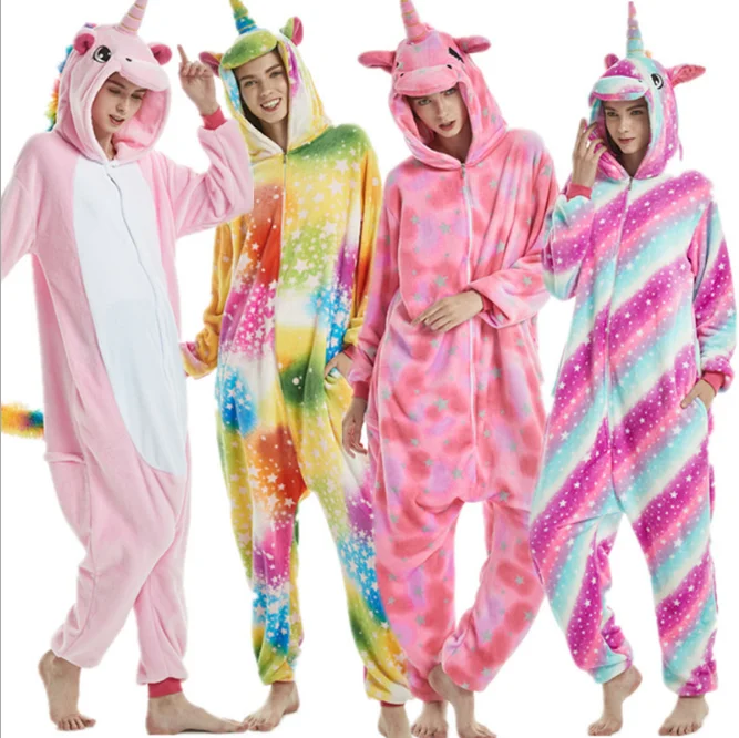 

CL1245 Winter Kids Flannel Kigurumi Unicorn Pajamas Girls Cartoon Animal Onesie Sleep Pajamas Wholesale, Unicorn;tiger;dinosaurs;picacho;bears;giraffe;pig;zebras;pandas