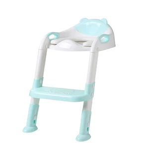 Image of Kids Potty Toilet Seat with Step Stool ladder, 3 in 1 Trainer For Baby Toilet Seat Potty