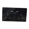 UK USB wall socket double USB charging ports for UK 3 pin plug with brushed stainless steel usb socket