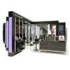 Customized fashion modern brand cosmetics retail interior design kiosk display cabinet shelf for makeup products