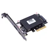 whole sale PCI-express Gen 2 USB 3.1 PCIe 4X Type C add on card