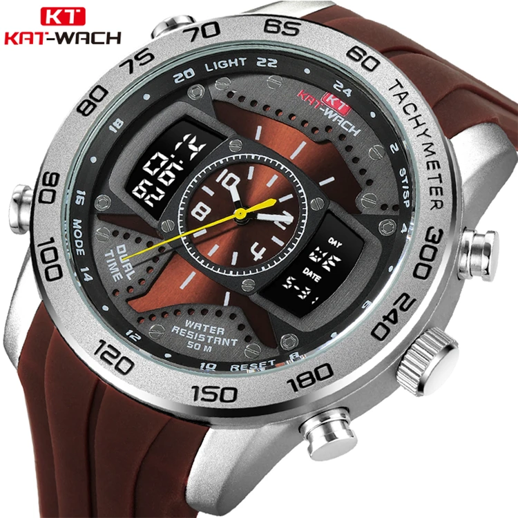 

KAT-WACH KT714 Men's Watches Top Brand Luxury Quartz Watch Men Fashion Casual Sport Luminous Waterproof Clock Relogio Masculino