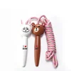 Cartoon Bear Rabbit with Wooden Handle for Children's Skipping Sports Jump Rope