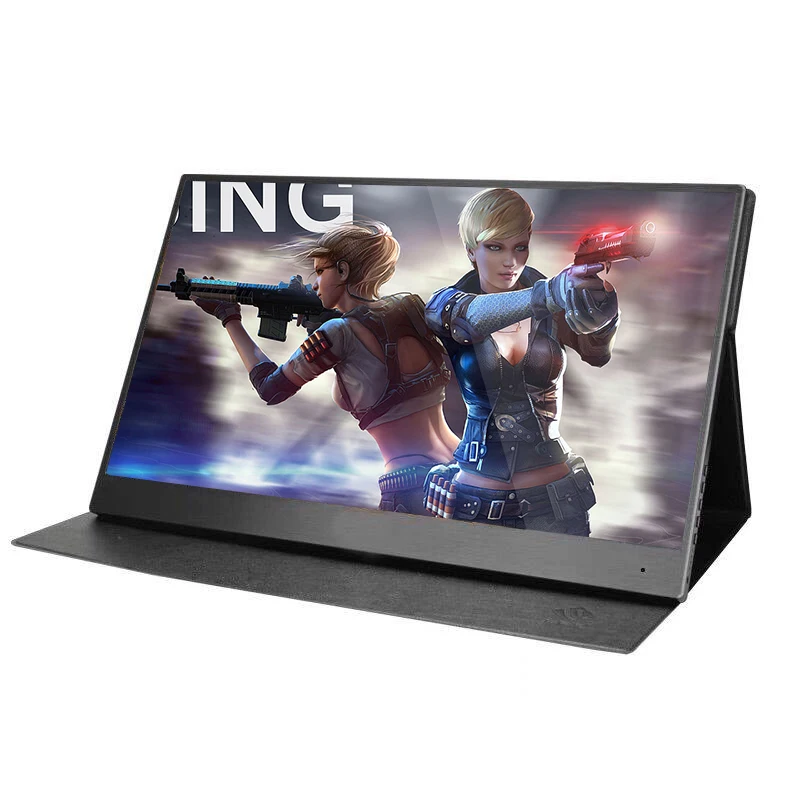 

4k Portable air quality touchscreen monitor 15.6" with Type c for gaming with battery