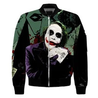 

Oem Dropshipping 3D print custom Womens Bomber Jacket,China Supplier All Over Print anime Bomber Jacket Mens Custom