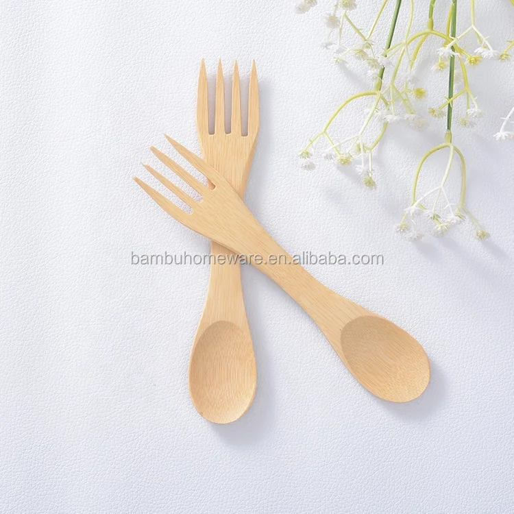 

Food Grade All in One Spoon Fork Knife Biodegradable Bamboo Spork with Customized Logo