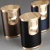 OEM Gas Style and Cigar Usage torch lighter,butane jet flame lighter with cutter,carbon fiber cigar big lighter