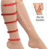 Women men compression socks medical zip sock 20-30mmhg with box