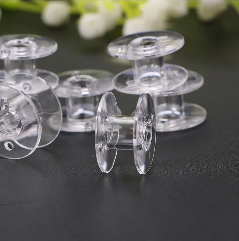 
High Quality Transparent Plastic Sewing Bobbin,Plastic Spool For Sewing Machine 