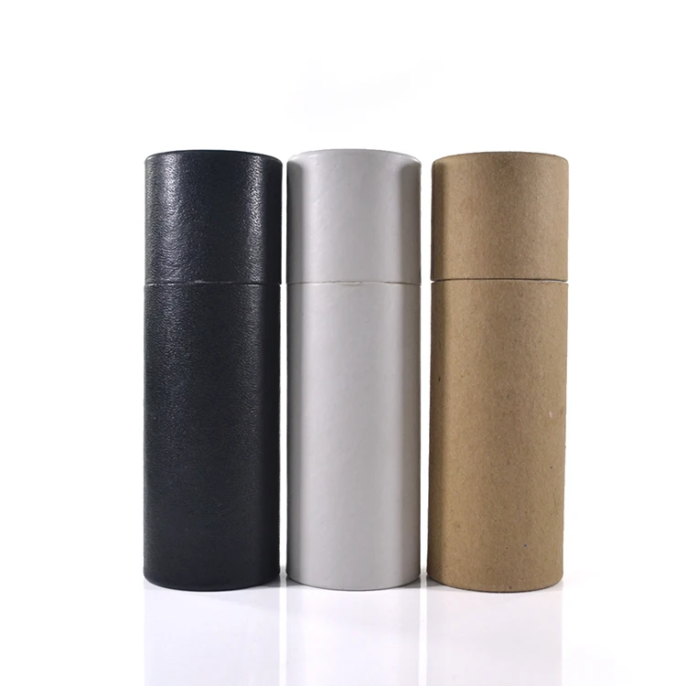 
Cosmetic packaging10ml 15ml 20ml 30ml 50ml 100ml recycled kraft cardboard white brown black paper tube 