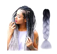 

Two Tone Ombre Color Jumbo hair Braids Synthetic Hair 24 Inches