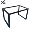 Simple Design Coffee Table Blue Star Glass Stainless Steel Cross Base , Gold
