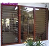 Sun Frame Engineering Supplier Exterior Doors Retractable Window Blinds Glass Shutter Louver