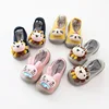 Custom Thin Combed Cotton 3D Baby Girls Cartoon Socks For Children Wholesale Spring Summer Baby Shoe Floor Socks Anti Slip