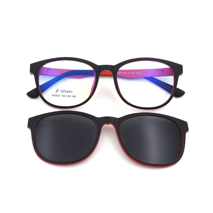 

Glasses Retro Magnetic Eyeglasses Holder Eye Frame Optical Clip On Sunglasses