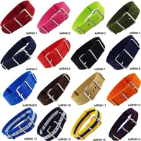 

In stock high quality 18mm 20mm 22mm sport nylon fabric zulu wrist watchband nato watch band strap