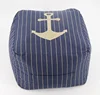 Best sale zig zag printed bean bag cube stool EPS foam square cube chair