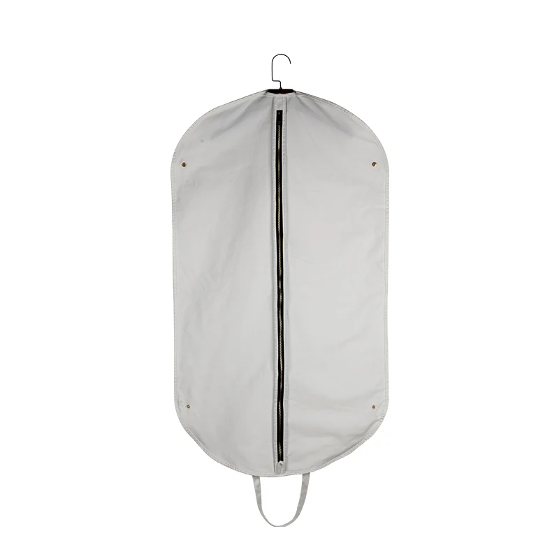 

wholesale white cotton fabric suit garment bag custom logo, White or pantone color