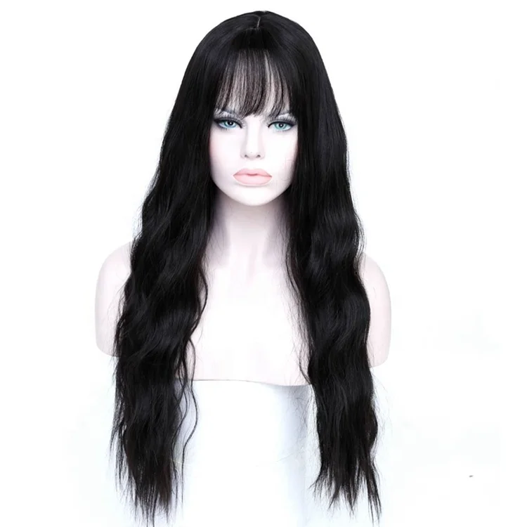 

Long Kinky Curly Wig Synthetic Water Wave Wig
