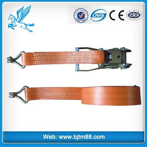 ratchet tie down  with hook  high quality 25mm 1.5t 100%  polyester yarn