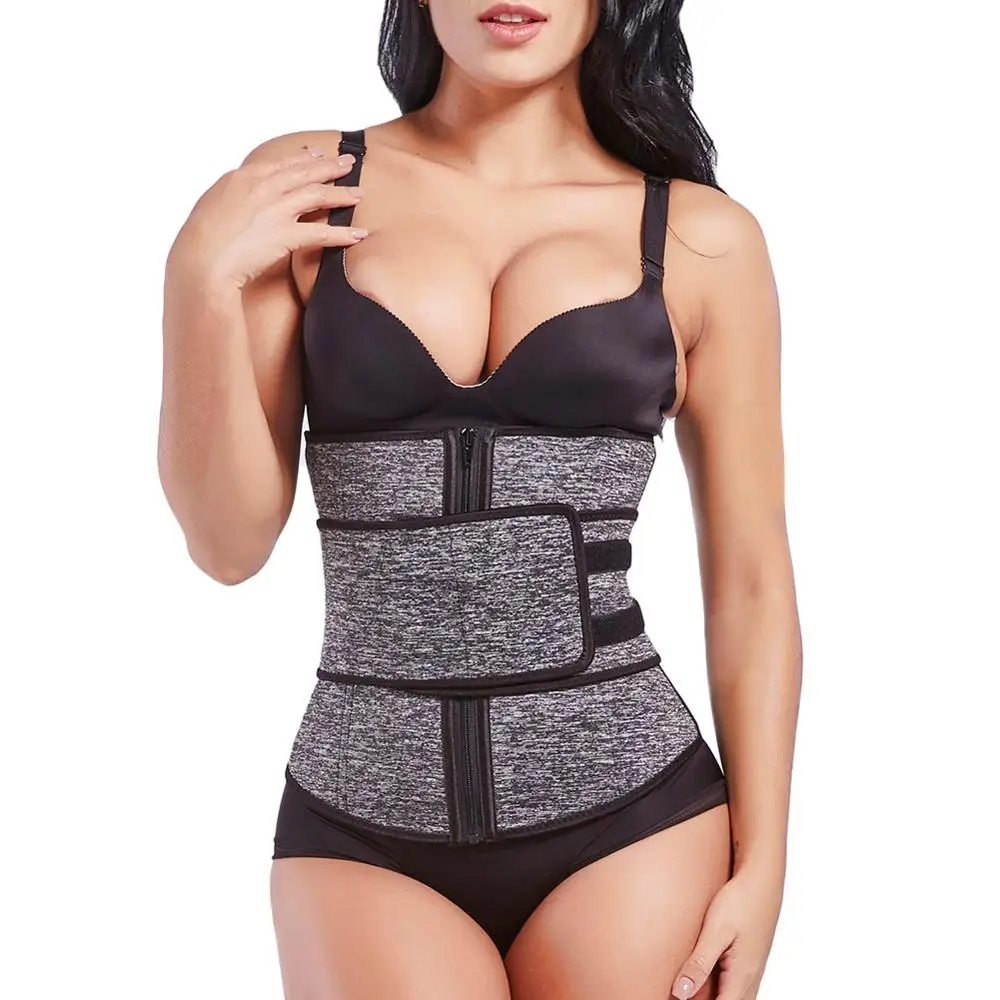 

Custom Logo Zipper Front Compression Belt Women Neoprene Waist Trainer, N/a