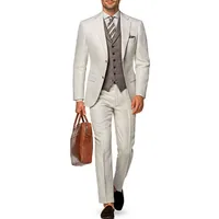 

New Design Italy Design Business High Quality Slim Fit Mens Suit Tailored Suits Set for Men